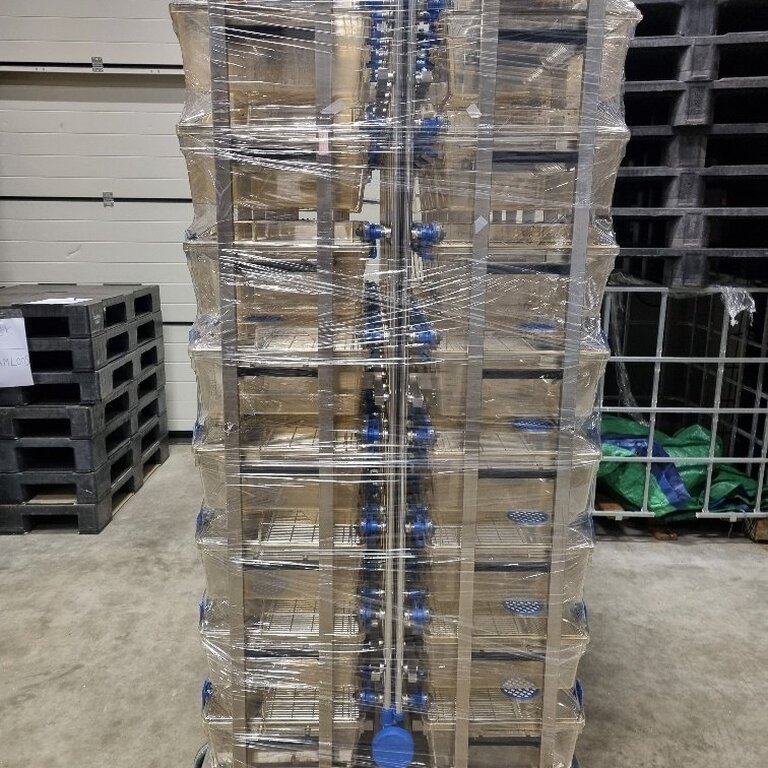 Tecniplast Blueline IVC TYpe 1284, Double rack for 96 cages
